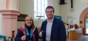 Torbay MP Kevin Foster and local Councillor Hazel Foster visit our Christmas Fair - November 2022